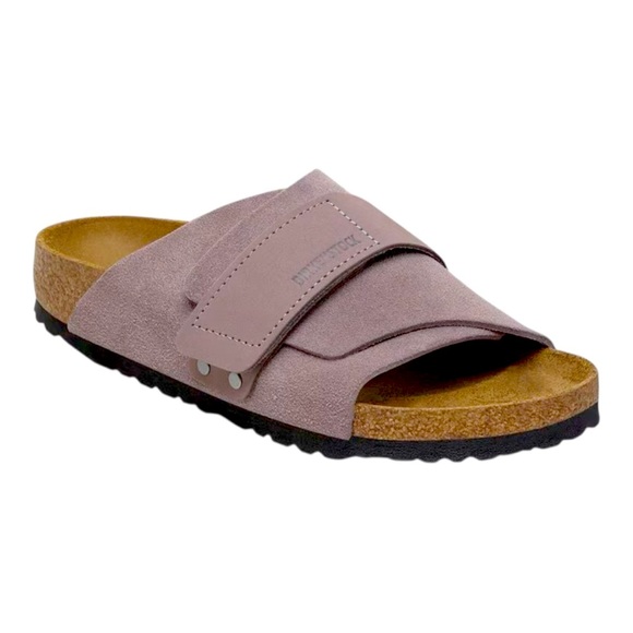 Birkenstock Shoes - Birkenstock Oita Modern Suede Faded Purple Slide Sandals NEW
